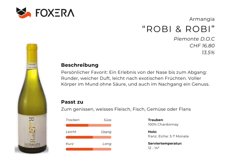 Armangia - Robi & Robi Weisswein