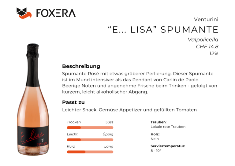 Venturini - Spumante E...Lisa