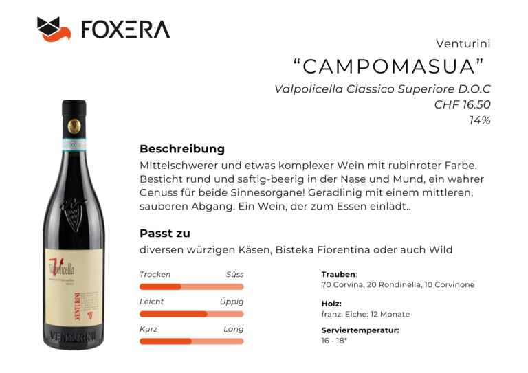 Venturini - Campomasua Rotwein